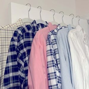 SIX Brooks Brothers button down shirts (M)